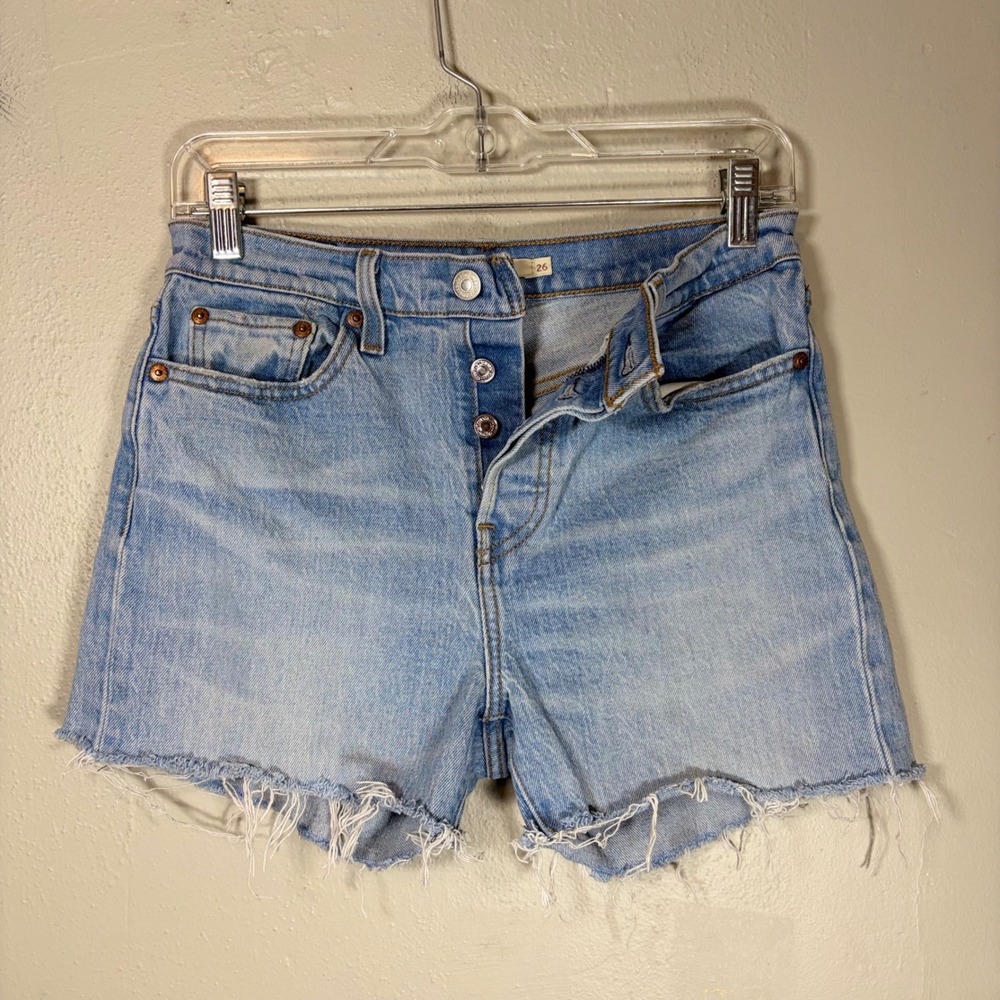 Levi's Light Blue Denim Jean Shorts